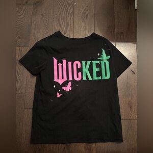 Hybrid Apparel Black T-Shirt with Pink and Green Wicked Design